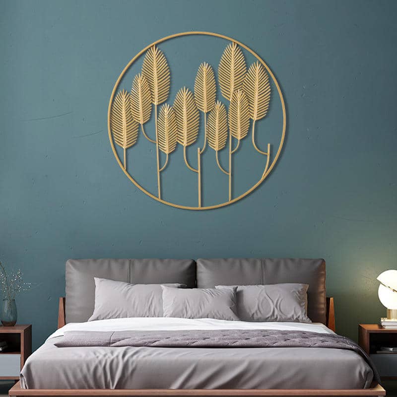 Simple Modern Metal Wall Art Hanging Decoration for Living Room, Bedroom
