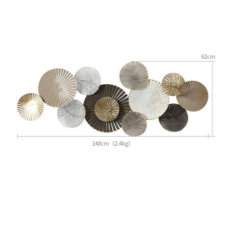 Large Size Modern Luxury Metal Wall Art Decor for Living Room, Entryway