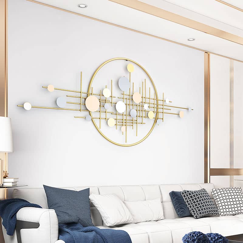 Modern Luxury Nordic Home Decorations Metal Wall Hanging Art Decor