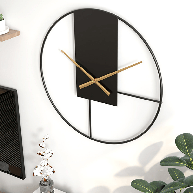 Amazon Hot Sale Decorative Living Room Electronic Metal Silent Wall Clock