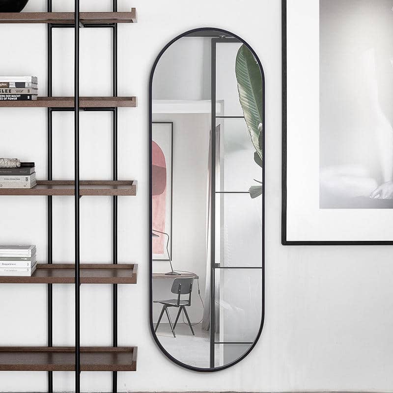 Light Luxury Customized Large Size Metal Full Length Floor Dressing Mirror
