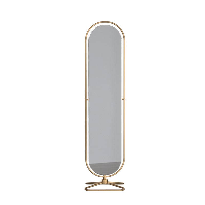Luxury Modern Large Size Full Length Rotating Metal Vanity Floor Mirrors