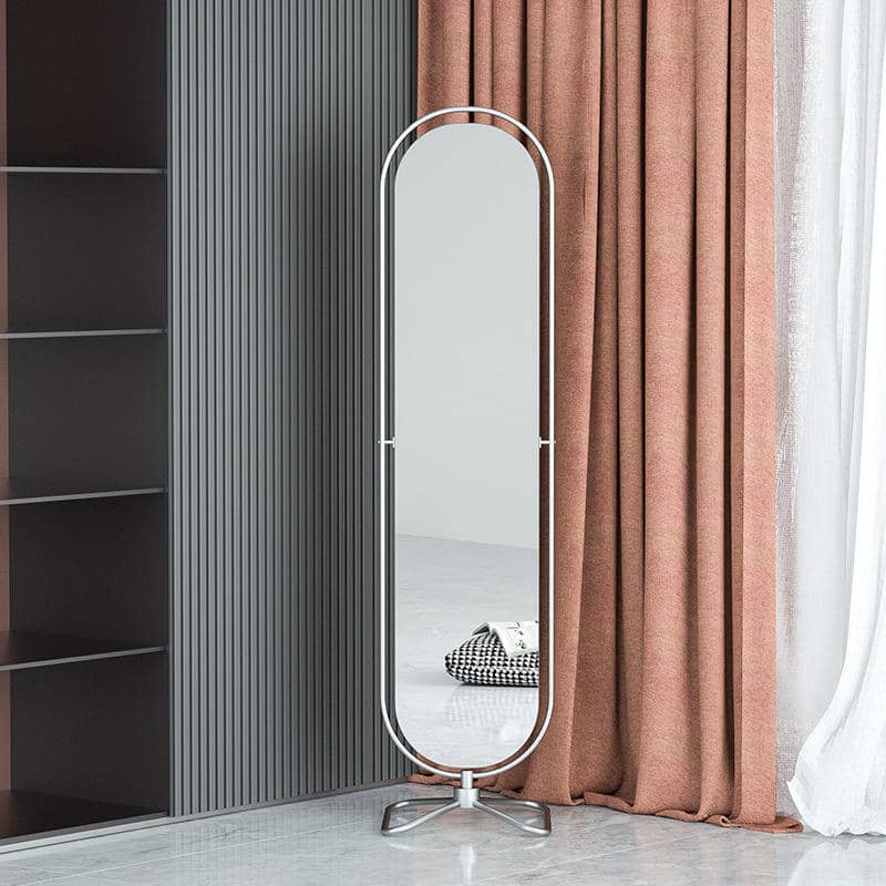 Luxury Modern Large Size Full Length Rotating Metal Vanity Floor Mirrors