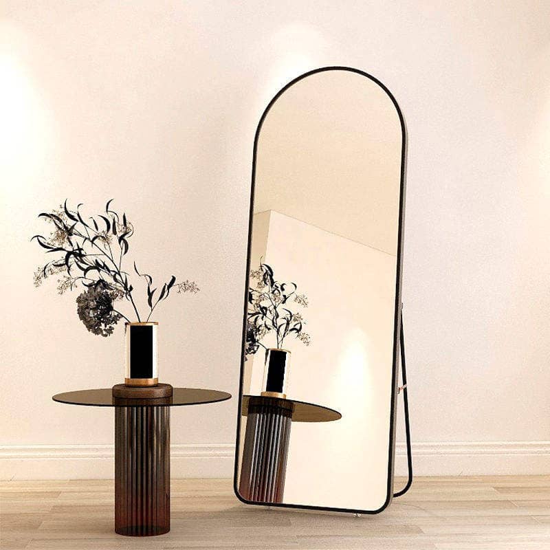 Hot Selling Arched Shaped Large Full Length Floor Dressing Mirror with Stand