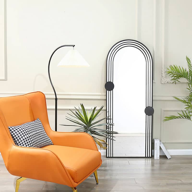 2022 New Design Arched Shape Full Length Floor Standing Dressing Mirror