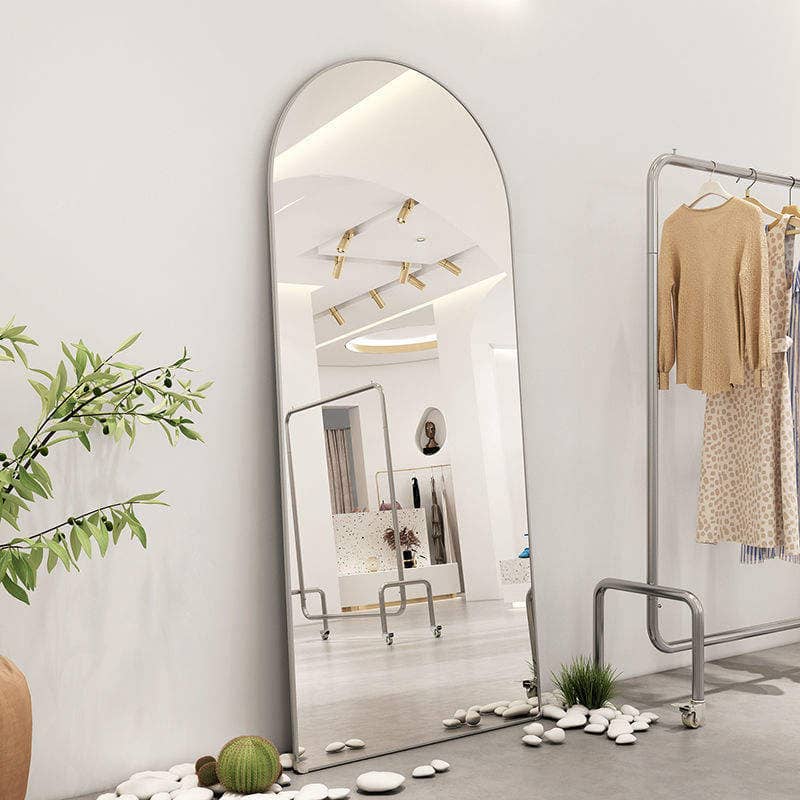 Large Size Hot Sale Metal Frame Arched Full Length Floor Dressing Mirror