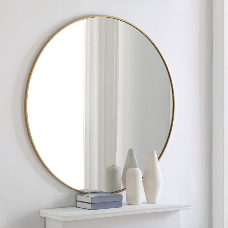 Metal Wall Decorative Circular Vanity Mirror for Bathroom Manufacturer in China