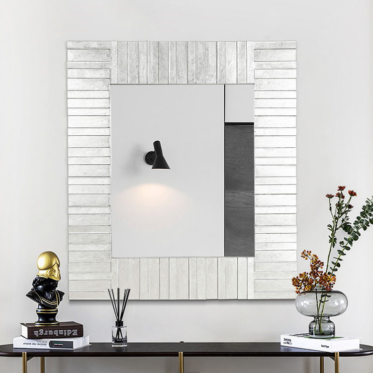 Best Price Bathroom Decorative Wall Mounted Vanity Mirror with Metal Sliver