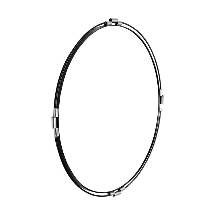 Cheap Customized Living Room Decorative Metal Wire Frame Oval Wall Mirror