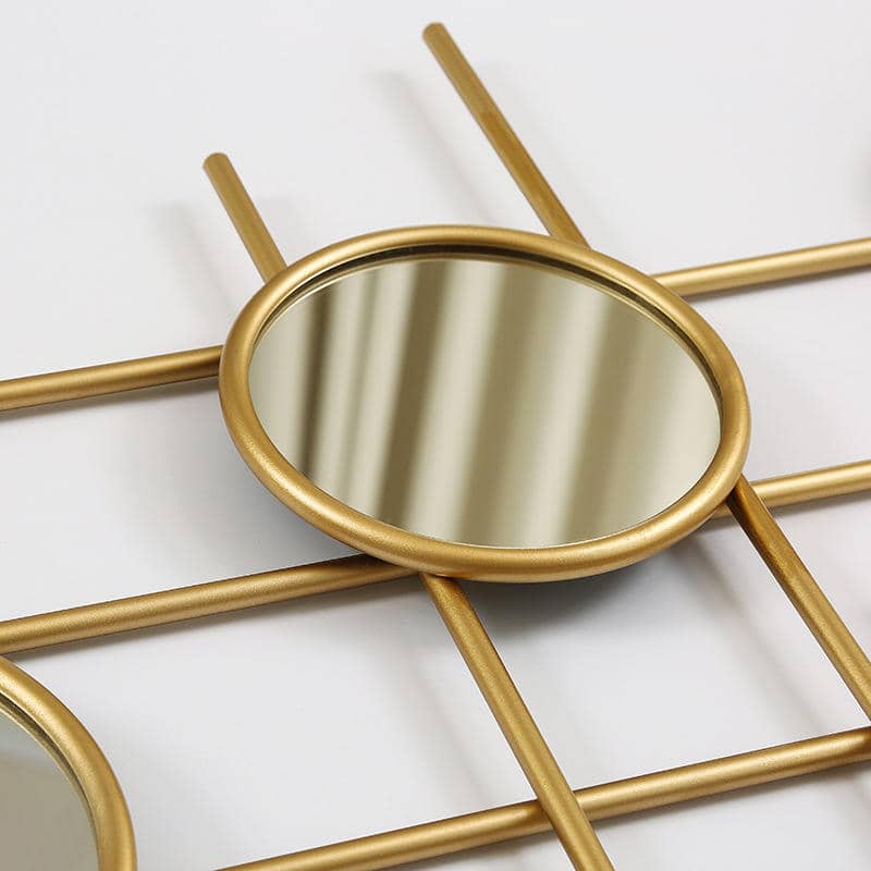 Modern Luxury Metal Wall Hanging Mirrors Home Decoration, for Living Room