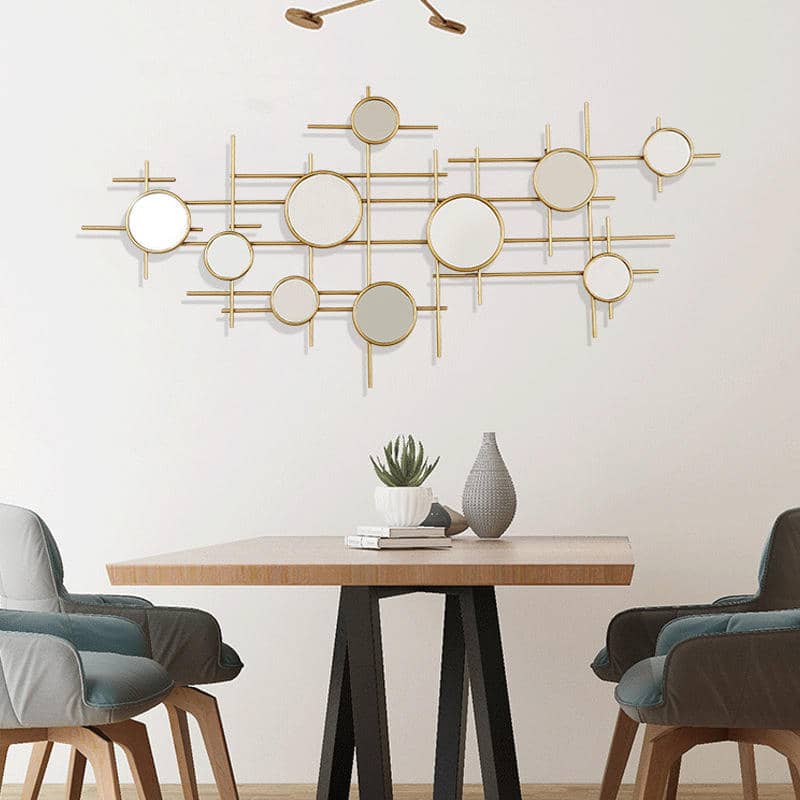 Modern Luxury Metal Wall Hanging Mirrors Home Decoration, for Living Room