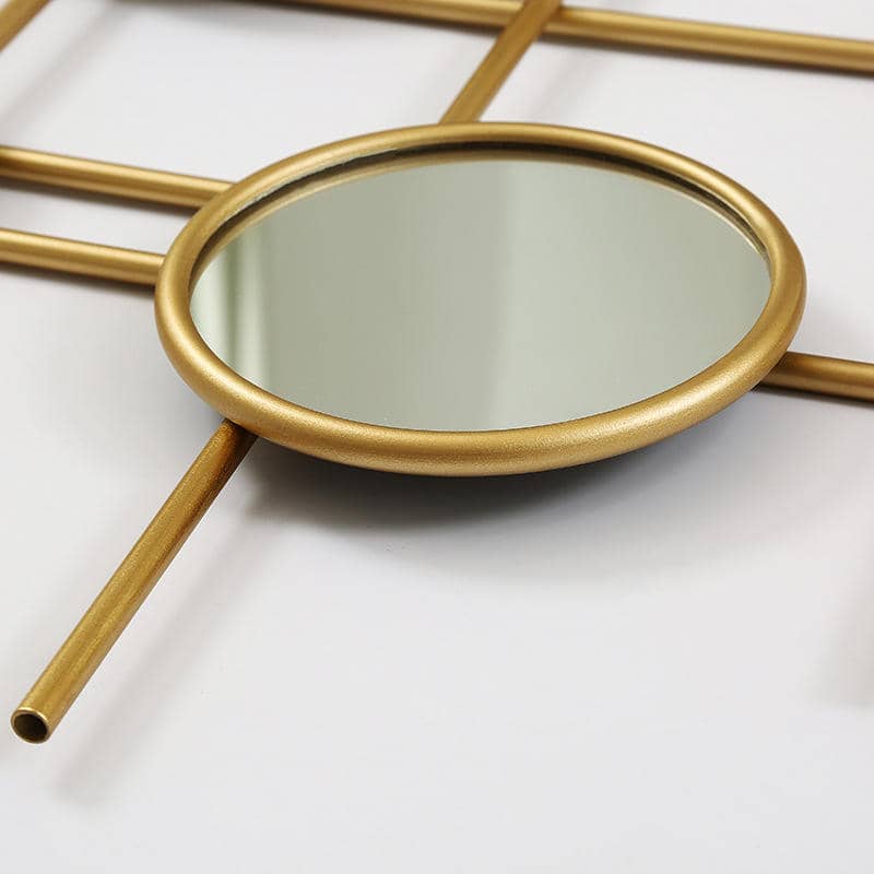 Modern Luxury Metal Wall Hanging Mirrors Home Decoration, for Living Room