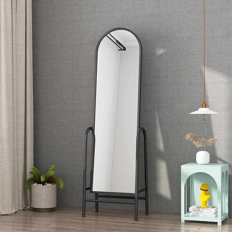 Home Decorative Gold Metal Frame Full Length Floor Standing Dressing Mirror