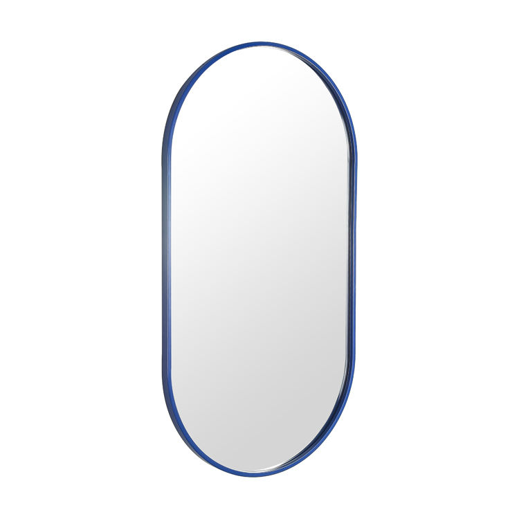 Hot Sale Oval Modern Metal Framed Bathroom Wall Mounted Make Up Mirror