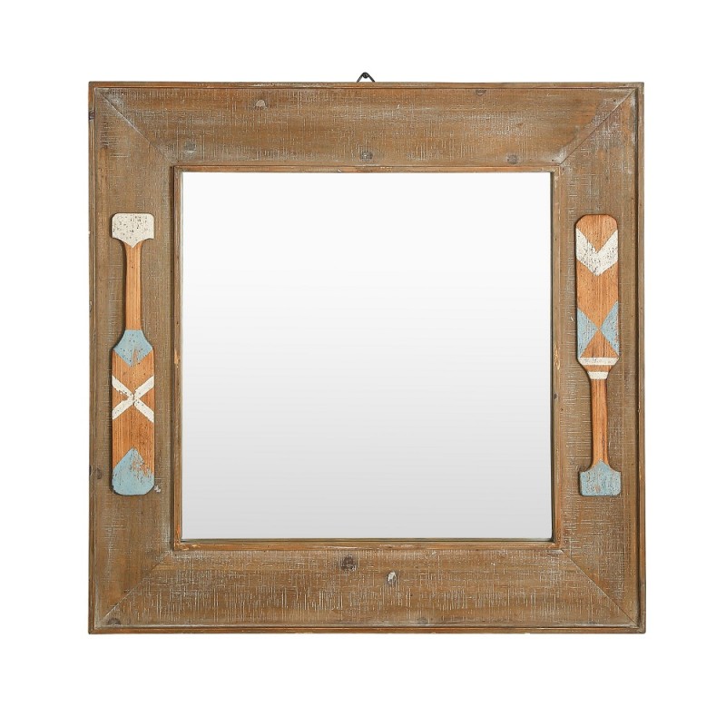 Wooden frame mirror#FB6644