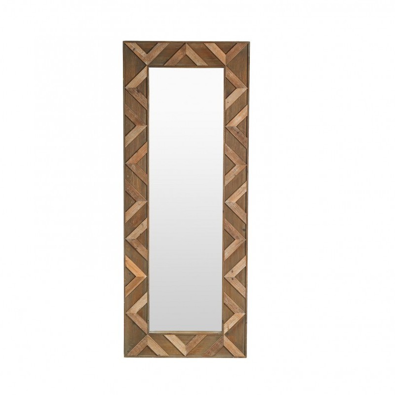 Wooden frame mirror#FB6648