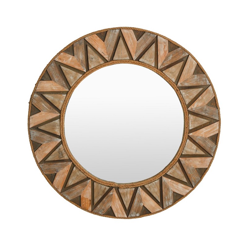 Wooden frame mirror#FB6641