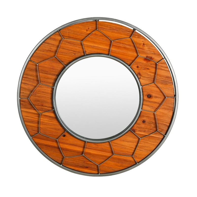 Wooden framed  mirror#FJ08115T Set 2