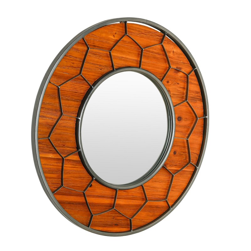Wooden framed  mirror#FJ08115T Set 2